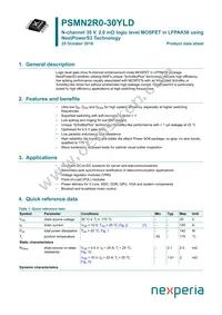 PSMN2R0-30YLDX Datasheet Cover