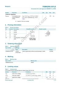 PSMN2R0-30YLE Datasheet Page 2
