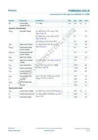 PSMN2R0-30YLE Datasheet Page 6