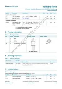 PSMN2R0-60PSRQ Datasheet Page 3