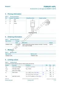 PSMN2R1-40PLQ Datasheet Page 2