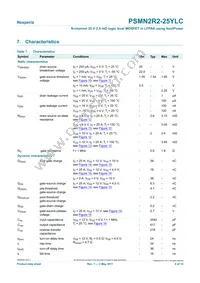 PSMN2R2-25YLC Datasheet Page 6