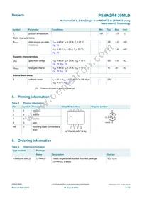 PSMN2R4-30MLDX Datasheet Page 2