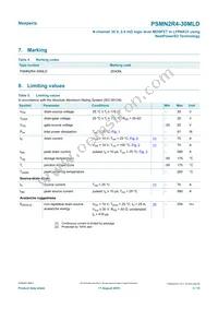 PSMN2R4-30MLDX Datasheet Page 3
