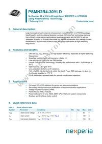 PSMN2R4-30YLDX Datasheet Cover