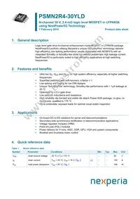 PSMN2R4-30YLDX Cover