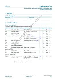 PSMN2R4-30YLDX Datasheet Page 3