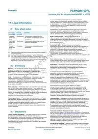 PSMN2R5-60PLQ Datasheet Page 11