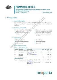 PSMN2R6-30YLC Datasheet Cover