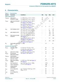 PSMN2R6-40YS Datasheet Page 5