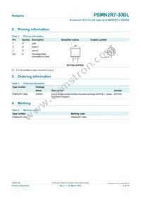 PSMN2R7-30BL Datasheet Page 2