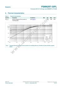 PSMN2R7-30PL Datasheet Page 5