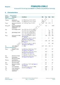 PSMN2R8-25MLC Datasheet Page 5