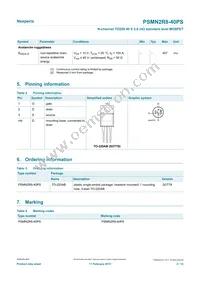 PSMN2R8-40PS Datasheet Page 2