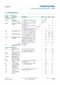 PSMN2R8-80BS Datasheet Page 5