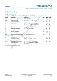 PSMN2R9-25YLC Datasheet Page 3