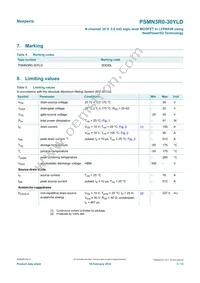PSMN3R0-30YLDX Datasheet Page 3
