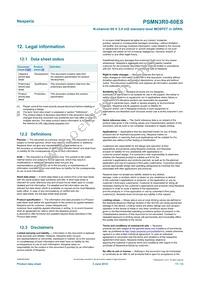 PSMN3R0-60ES Datasheet Page 11