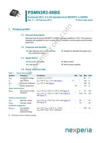 PSMN3R3-80BS Datasheet Cover
