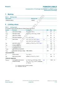 PSMN3R5-25MLDX Datasheet Page 3