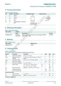 PSMN3R5-30YL Datasheet Page 2