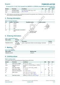 PSMN3R5-40YSDX Datasheet Page 2