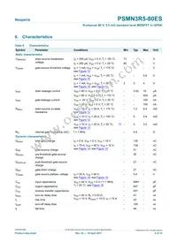 PSMN3R5-80ES Datasheet Page 6