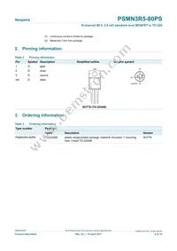 PSMN3R5-80PS Datasheet Page 2