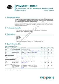 PSMN3R7-100BSEJ Datasheet Cover