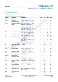 PSMN4R0-40YS Datasheet Page 6