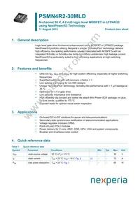 PSMN4R2-30MLDX Datasheet Cover
