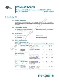 PSMN4R3-80ES Datasheet Cover
