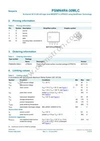 PSMN4R4-30MLC Datasheet Page 2