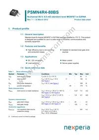 PSMN4R4-80BS Datasheet Cover