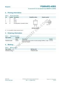 PSMN4R5-40BS Datasheet Page 2