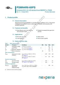 PSMN4R6-60PS Datasheet Cover