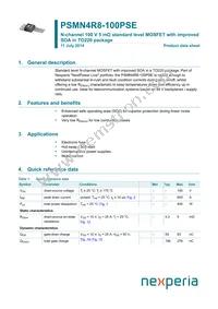 PSMN4R8-100PSEQ Datasheet Cover