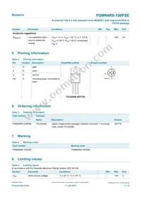 PSMN4R8-100PSEQ Datasheet Page 2