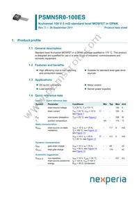 PSMN5R0-100ES Datasheet Cover
