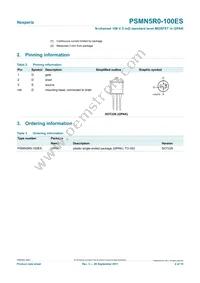 PSMN5R0-100ES Datasheet Page 2