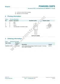 PSMN5R0-100PS Datasheet Page 2