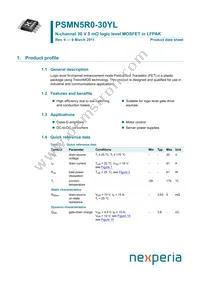 PSMN5R0-30YL Datasheet Cover