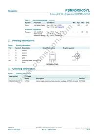 PSMN5R0-30YL Datasheet Page 2