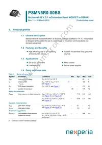 PSMN5R0-80BS Datasheet Cover