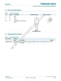 PSMN5R0-80PS Datasheet Page 2