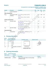 PSMN5R3-25MLDX Datasheet Page 2