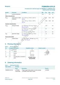 PSMN5R4-25YLDX Datasheet Page 2