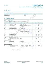 PSMN5R4-25YLDX Datasheet Page 3