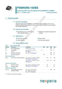 PSMN5R6-100BS Datasheet Cover