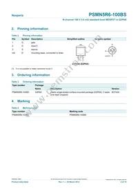 PSMN5R6-100BS Datasheet Page 2